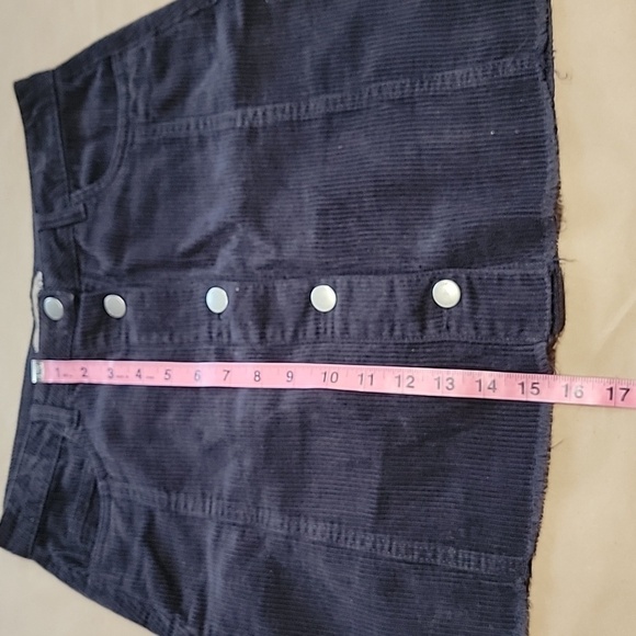 Primark Denim Co Size 6 Navy Blue Corduroy Mini Skirt, Excellent Used Condition - Picture 5 of 9